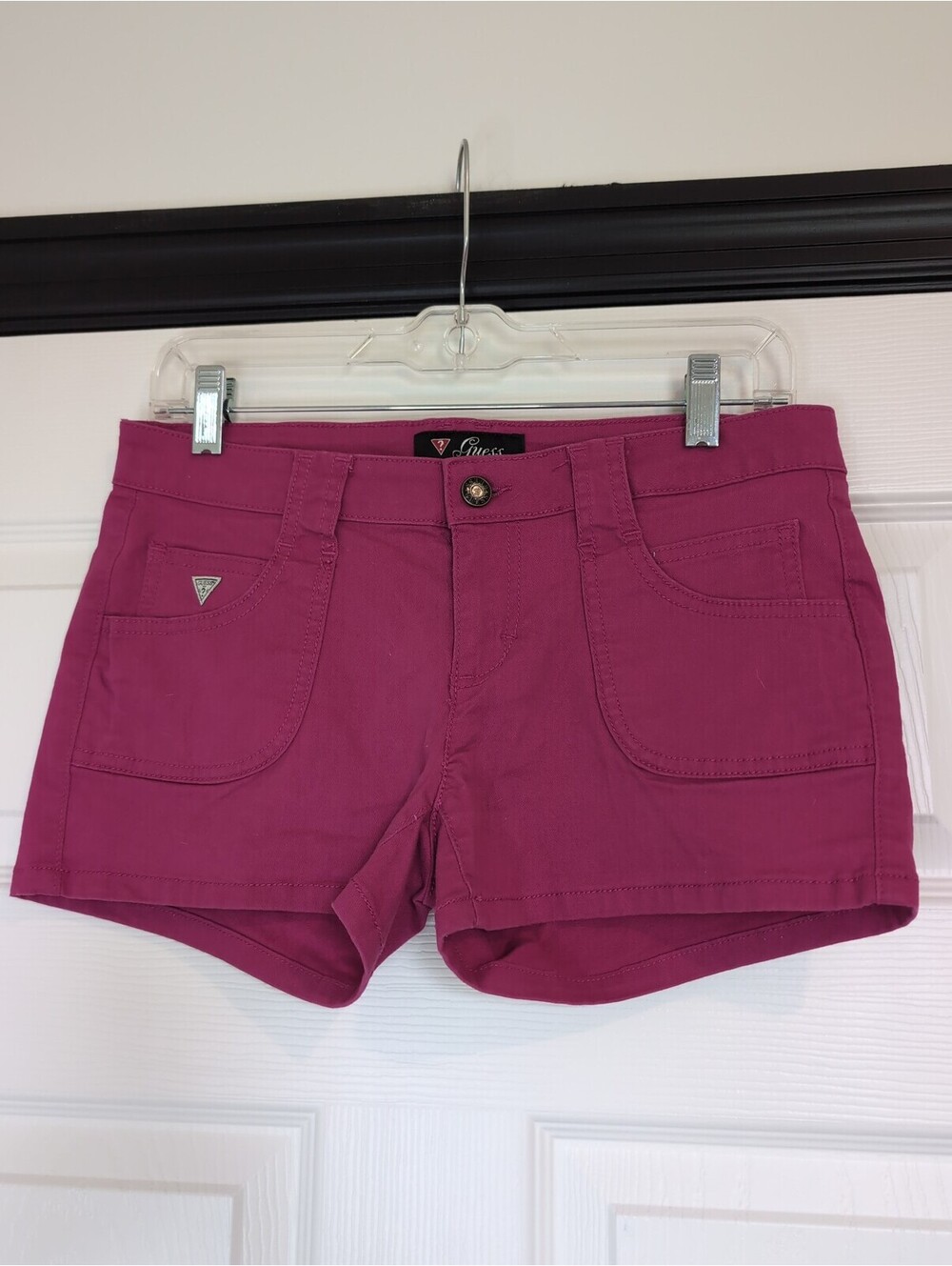 Size 27 hot pink Guess mico mini y2k shorts